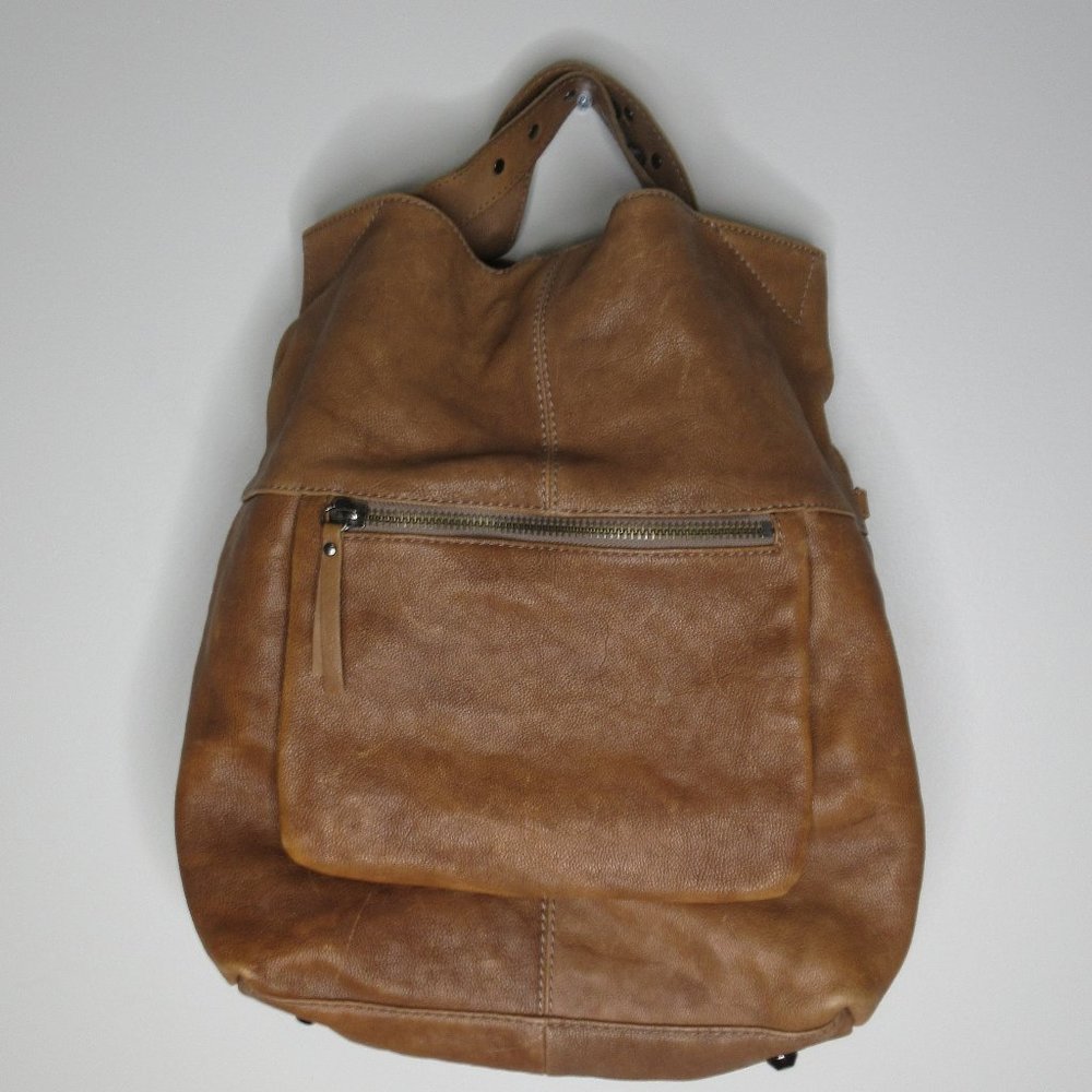 J. Crew Brown Leather Hobo Bag